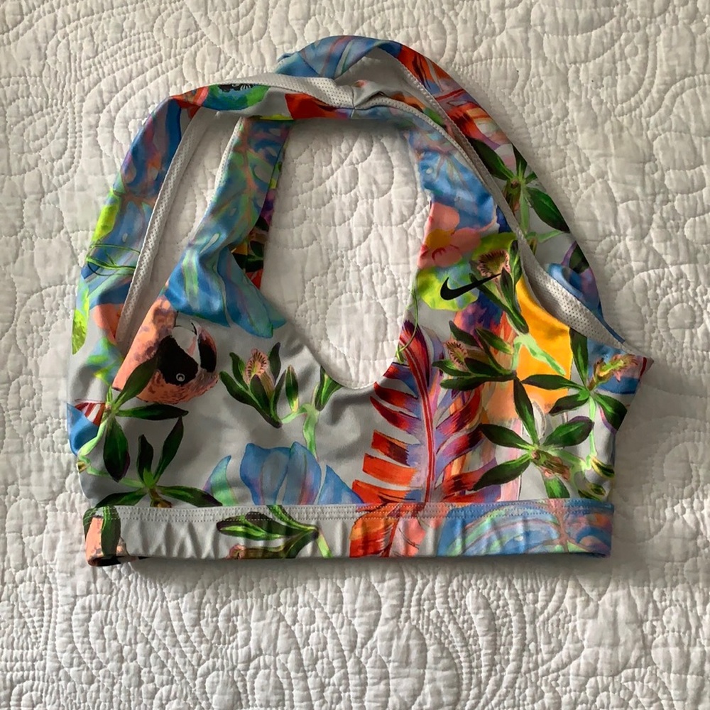 Tropical Nike sports bra